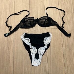 Sabbia Rosa Cotton Lace Panties and Bra (see photos)